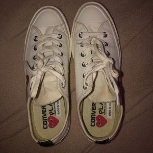 Comme des Garcons PLAY lowtop Chuck Taylor - beige